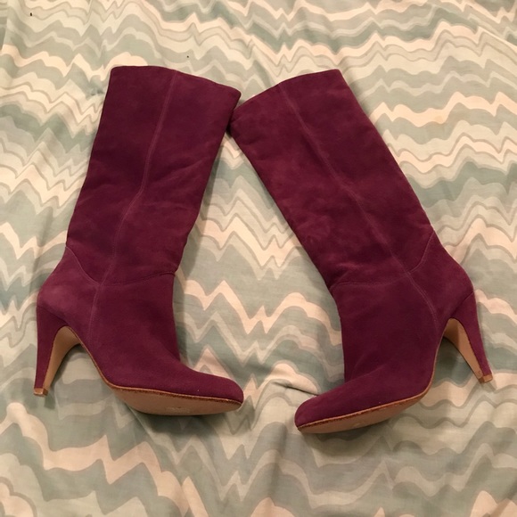 Aldo Shoes - Aldo Purple Sude knee high boots size 38/8